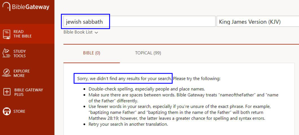 Jewish Sabbath is not a term found in the Bible
