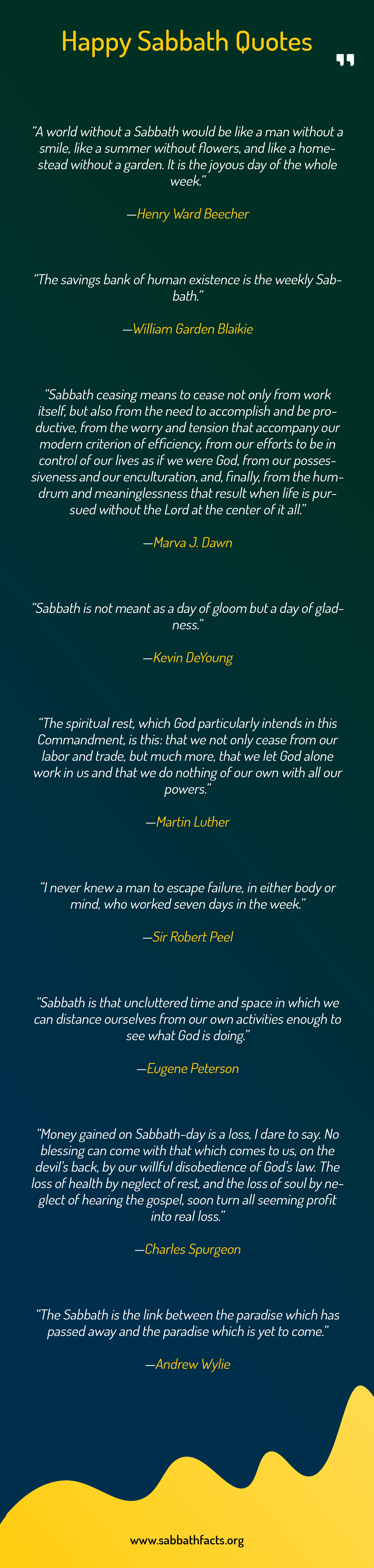 Beautiful Happy Sabbath Quotes