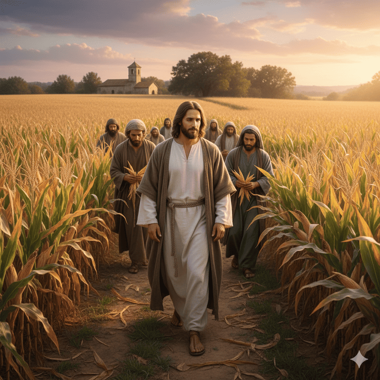 Jesus in the Cornfield on the Sabbath